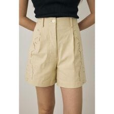 カットワーク刺繍ショートパンツ　オーガニックコットン使用