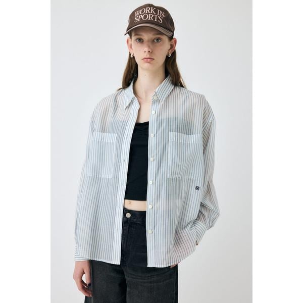 新品　MOUSSY GATHER FLOWER ブラウス ホワイト マウジー MOUSSY（マウジー）の「GATHER FLOWER ブラウス（シャツ