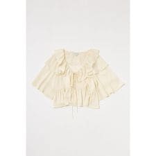 FLOWER PATTERN フリルトップス