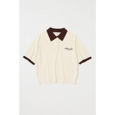 HALF SLEEVE ニットポロ