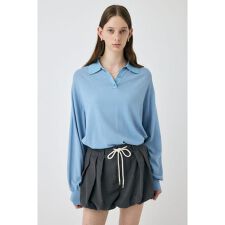 【otonaMUSE掲載】【ViVi掲載】BORDER KNIT ポロ