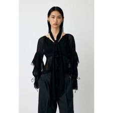 【ViVi掲載】LACE TRIM TIE ブラウス