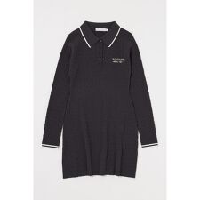 LOGO CABLE KNIT ミニドレス