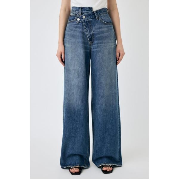 [}C]CROSS WAIST WIDE Xg[g/}EW[iMOUSSYj D/BLU3