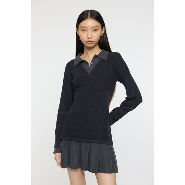 LAYERED KNIT ミニドレス | マウジー(MOUSSY) | マルイウェブチャネル