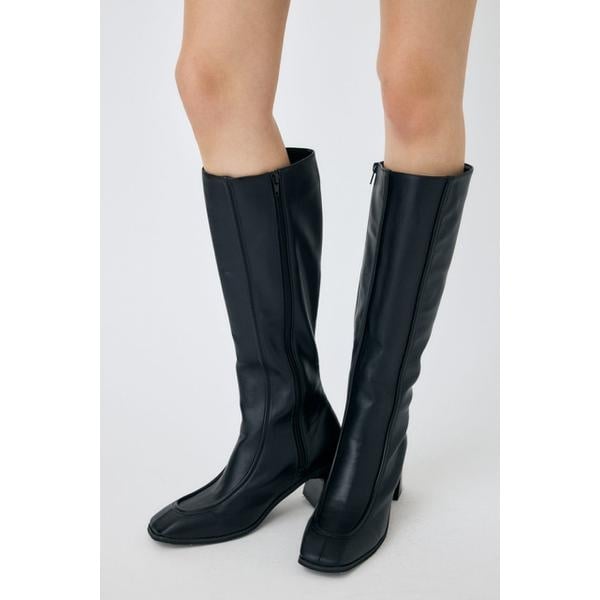 moussy マウジー stretched long boots ブーツ MOUSSY（マウジー）の「STRETCHED LONG ブーツ（ブーツ）」 - WEAR