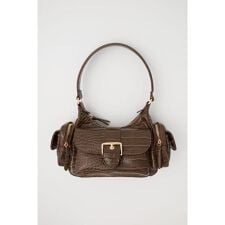 BOXY FAUX LEATHER バッグ