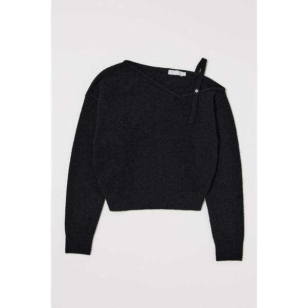 スクエアネックリブニットプルオーバー | セルフォード(CELFORD