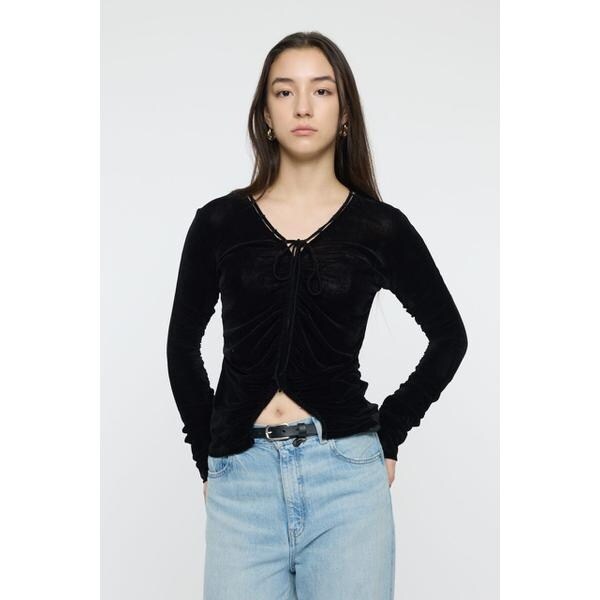 SHEER VELOUR カーディガン | マウジー(MOUSSY) | マルイウェブチャネル