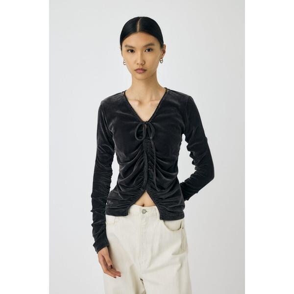 SHEER VELOUR カーディガン | マウジー(MOUSSY) | マルイウェブチャネル