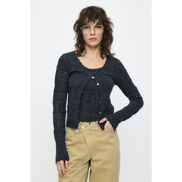 DOUBLE SHOULDER V/N セーター | マウジー(MOUSSY) | マルイウェブチャネル