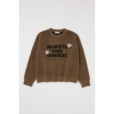 FLORAL PATCH JACQUARD セーター