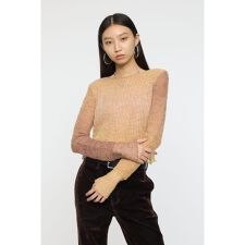 GRADATION CROPPED KNIT トップス