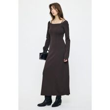OPEN NECK KNIT LONG ドレス