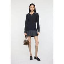 LAYERED KNIT ミニドレス