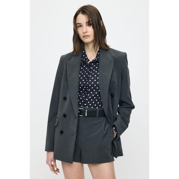 MOUSSY 25aw VELVET SHORT JACKET ジャケット moussy - マウジー 25AW ベルベット ショートジャケット ブルゾン F 黒