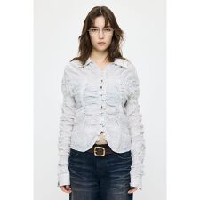 BUTTON UP SHIRRING シャツ