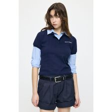 SHIRT SLEEVE STRIPED POLO Tシャツ