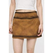FAUX SUEDE MINI  スカート