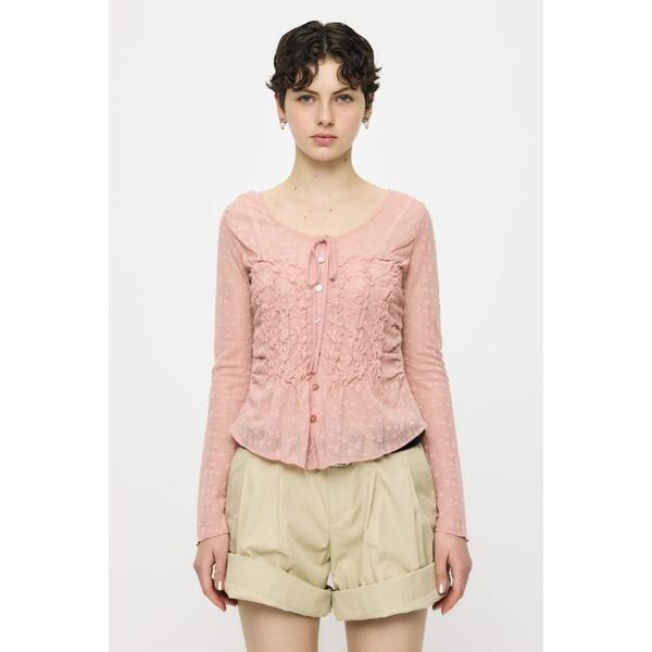SHIRRING LACE トップス | マウジー(MOUSSY) | マルイウェブチャネル