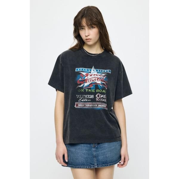 [�}���C]MOUSSY VOL26 TOUR TEE/�}�E�W�[�iMOUSSY�j L/BLK1