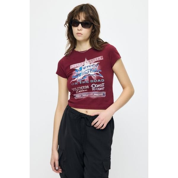 [�}���C]MOUSSY VOL26 TOUR TEE/�}�E�W�[�iMOUSSY�j D/RED3
