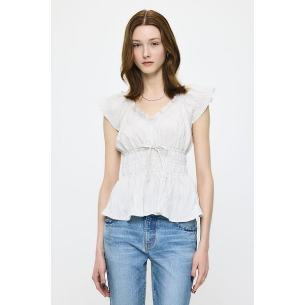 WRINKLE RUFFLE SLEEVE ブラウス | マウジー(MOUSSY) | マルイウェブ 