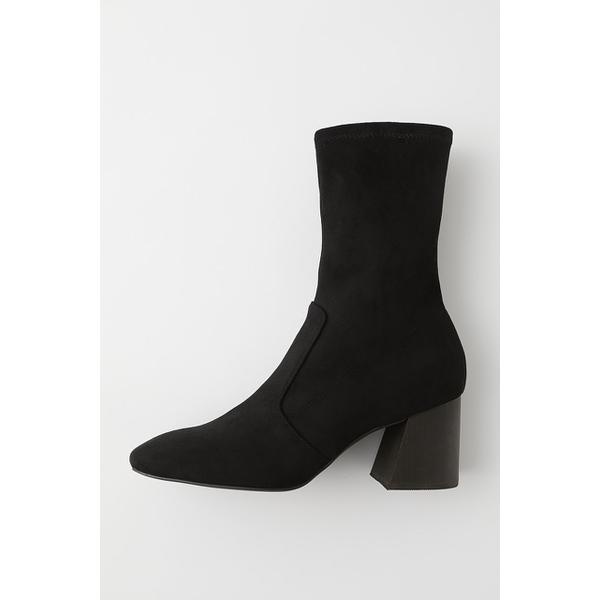 MOUSSY STRETCH FAUX SUEDE ブーツ 黒 マウジー | hartwellspremium.com