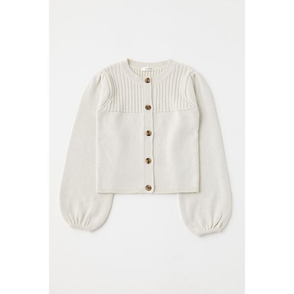 MOUSSY（マウジー）の「PUFF SLEEVE BUTTUN UP カーディガン