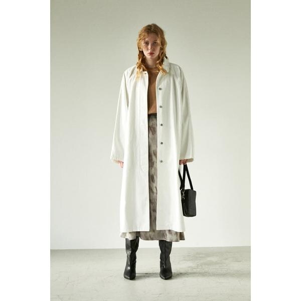 マウジー MOUSSY デニム トレンチ コート USED加工 インディゴ 1 