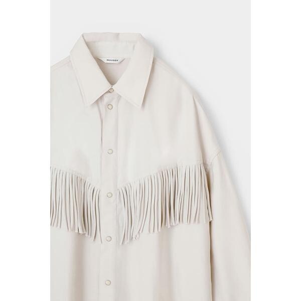 MOUSSY（マウジー）の「FRINGE OVER シャツ（シャツ/ブラウス