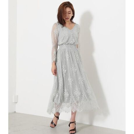 Web限定 レースウエストシャーリングワンピース リエンダ Rienda ファッション通販 マルイウェブチャネル Ca000 158 33 01