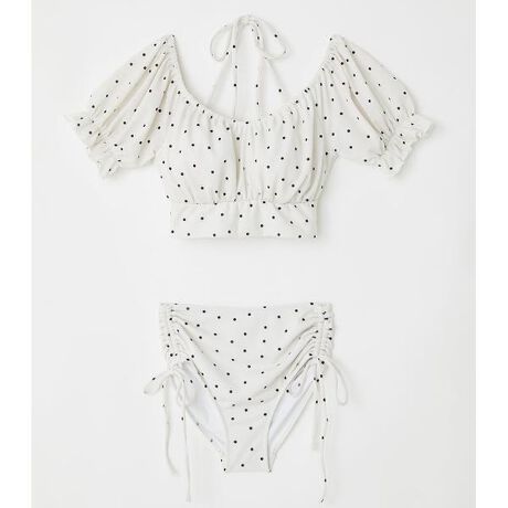 ドットギャザーパフバンドゥーカップビキニ リエンダ Rienda ファッション通販 マルイウェブチャネル Cb002 655 01