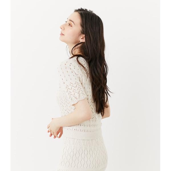 クロシェKnit TOP | リエンダ(rienda) | 110ES770-0890 | ファッション