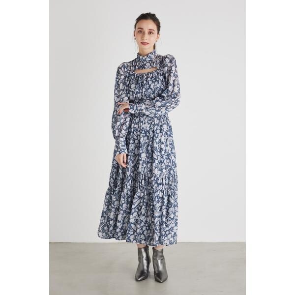 リエンダ バストフレアワンピース　M rienda | 【AKB48 千葉恵里さん着用】バストフレアワンピース