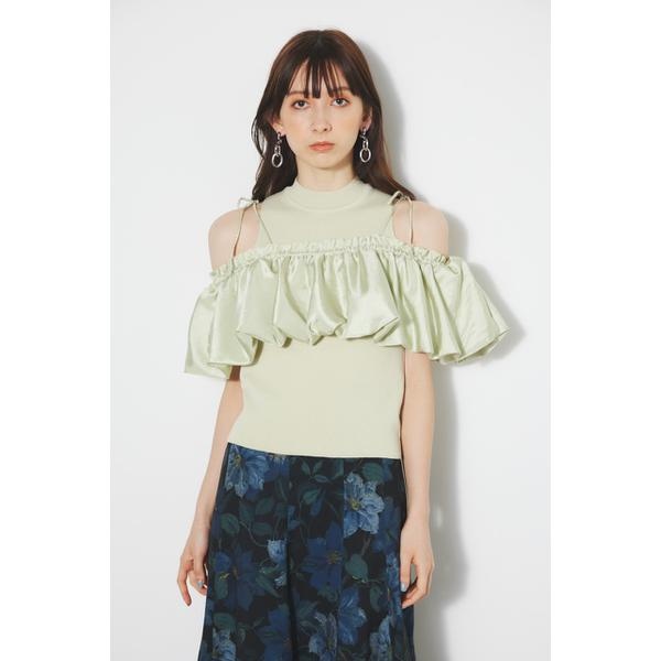 バルーンオフショルKnit TOP | リエンダ(rienda) | 110GS670-0430