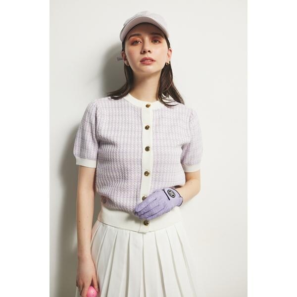 タグ付　未使用　美品　リエンダゴルフ　ニット ツイードカーディガン　半袖 RIENDA GOLF | 【一部店舗・WEB限定】【RIENDA GOLF】KNIT
