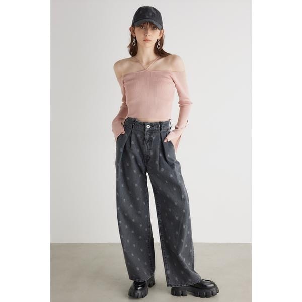 リエンダ（rienda）/モノグラムロゴJ/WタックDENIM PT モノグラムロゴJ/WタックDENIM PT | リエンダ(rienda) | マルイウェブ