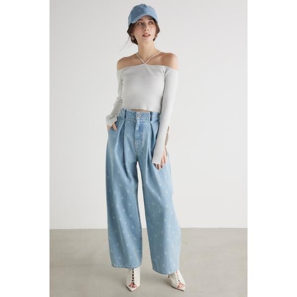 モノグラムロゴJ/WタックDENIM PT | リエンダ(rienda) | マルイウェブ