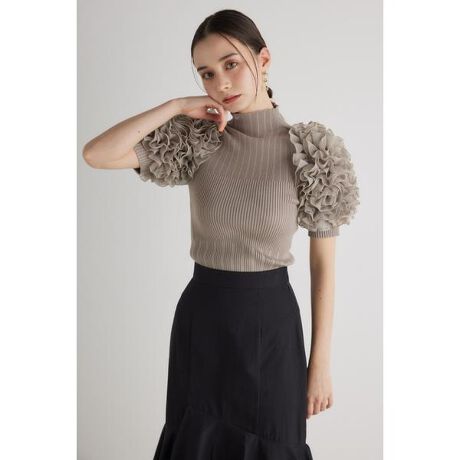 ショルダーフリルknit TOP | リエンダ(rienda) | マルイウェブチャネル