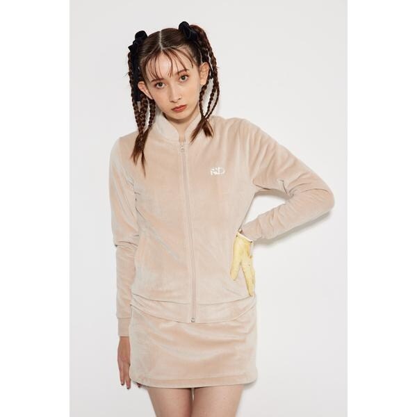 RIENDA GOLF】キルティングパネルラインブルゾンリエンダ