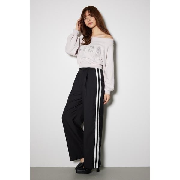 rienda リエンダ　千鳥フリルスリットスコートショートパンツ 岡崎紗絵さん着用アイテム】千鳥フリルスリットスコートショート