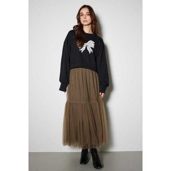 配色チュールティアードスカート | リエンダ(rienda) | マルイウェブ