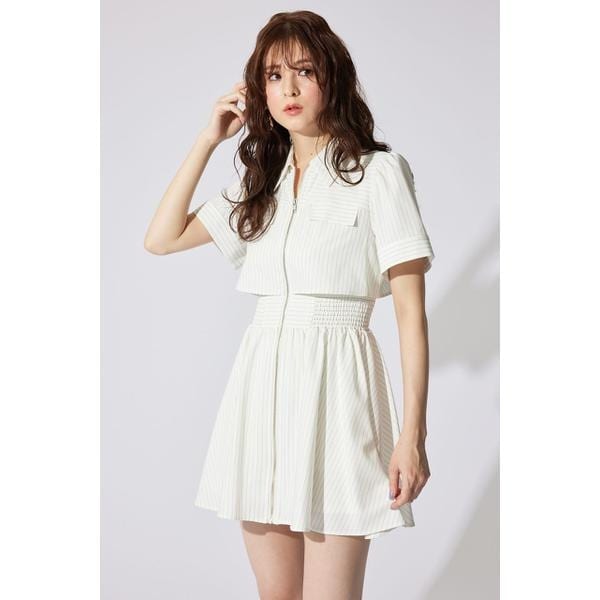 岡崎紗絵さん着用アイテム】バストフレアミニワンピース | リエンダ