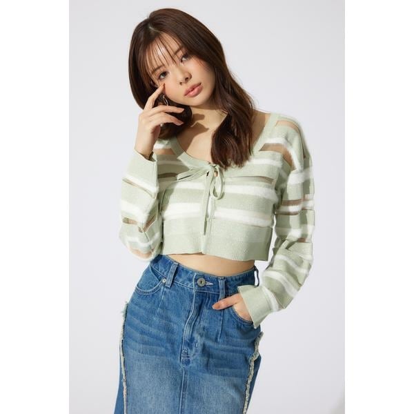 rienda | グリッターKnit CD (カーディガン ) |SHEL'TTER WEBSTORE
