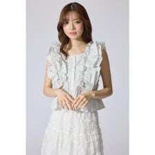 ダブルフリルブラウス