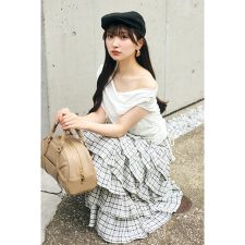 【AKB48 山崎空さん着用】カシュクールサイドドロストトップス