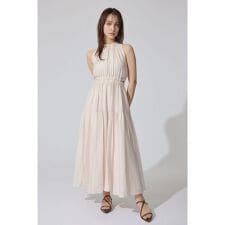 【AKB48 千葉恵里さん着用】【女神ワンピ】ホルターネックギャザーフレア