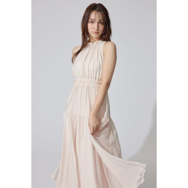 AKB48千葉恵里さん着用 女神ワンピ　ホルターネックギャザーフレアワンピース rienda | 【AKB48 千葉恵里さん着用】【女神ワンピ