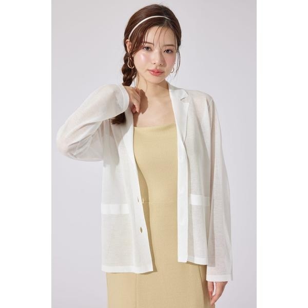 2WAYビジューツイードパターンKnit CDTOP | リエンダ(rienda